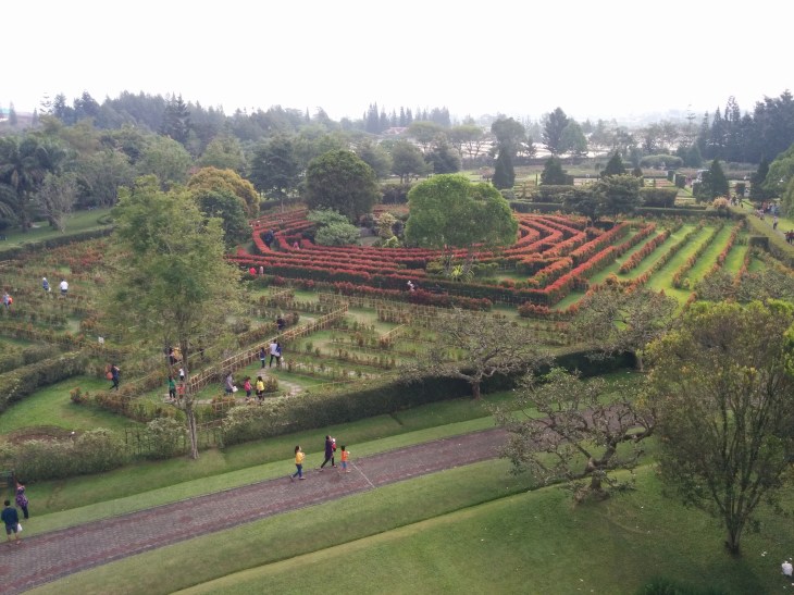 Taman Labyrinth dari Menara Pandang